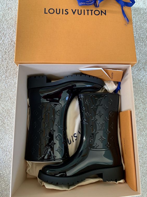 Botte en Cuir Louis Vuitton