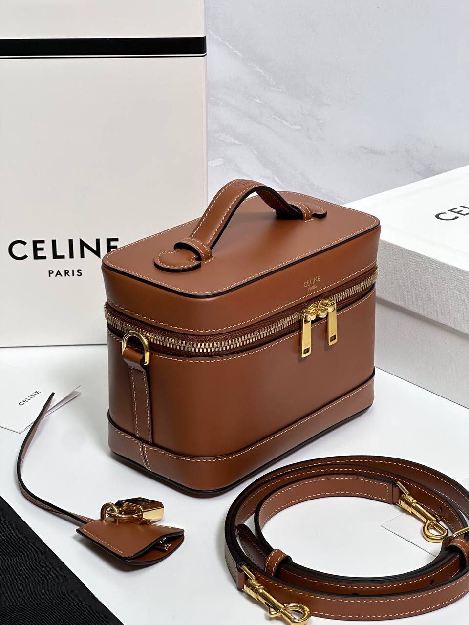 Sac Vanity Cèline En Camel