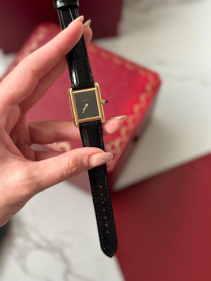Montre Cartier en Vrai Cuir