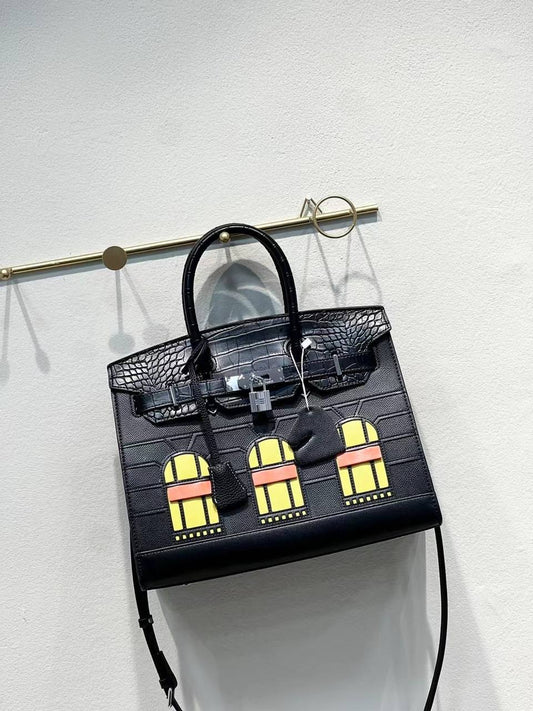 Sac Hermès Birkin 25 cm Black Croco