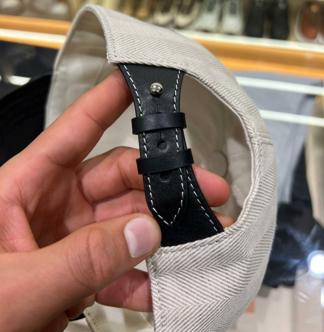 Casquette Berluti Cuir en Couleurs