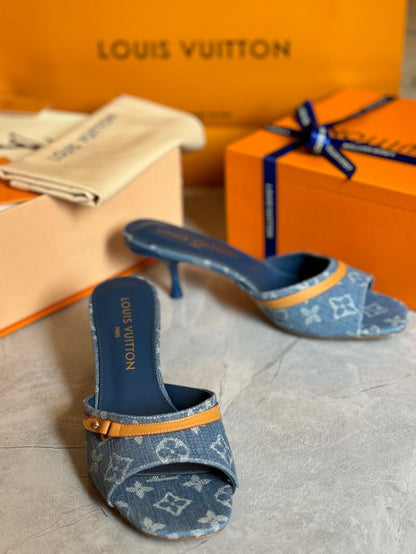 Sandale Louis Vuitton En Bleu Jean