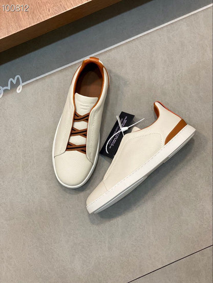 Chaussures Zegna en Vrai Cuir