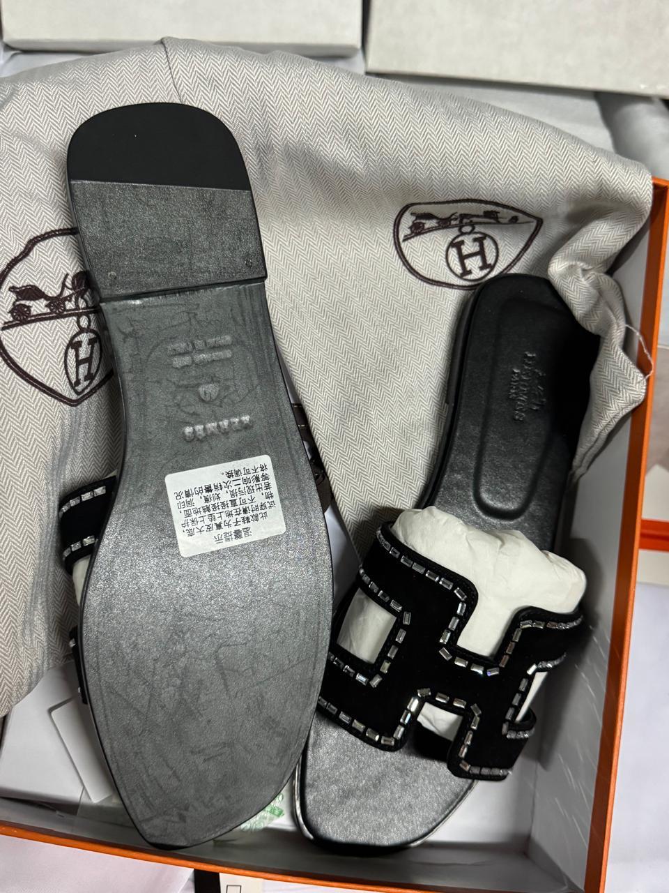 Sandale Hermès en Vrai Cuir