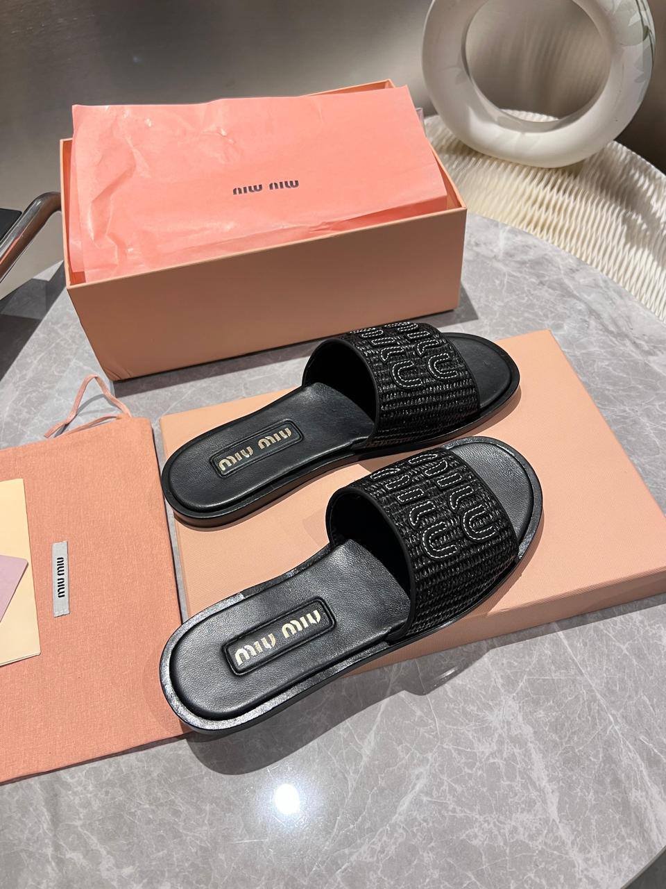 Sandale Miu Miu en Vrai Cuir
