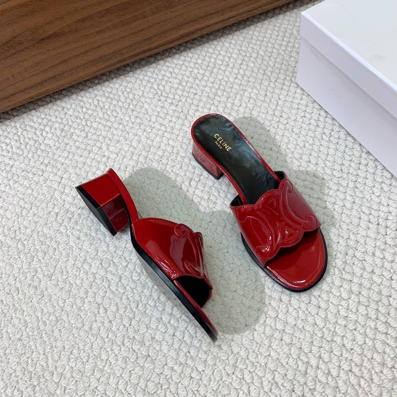 Sandale Cèline en Cuir Demi tallon