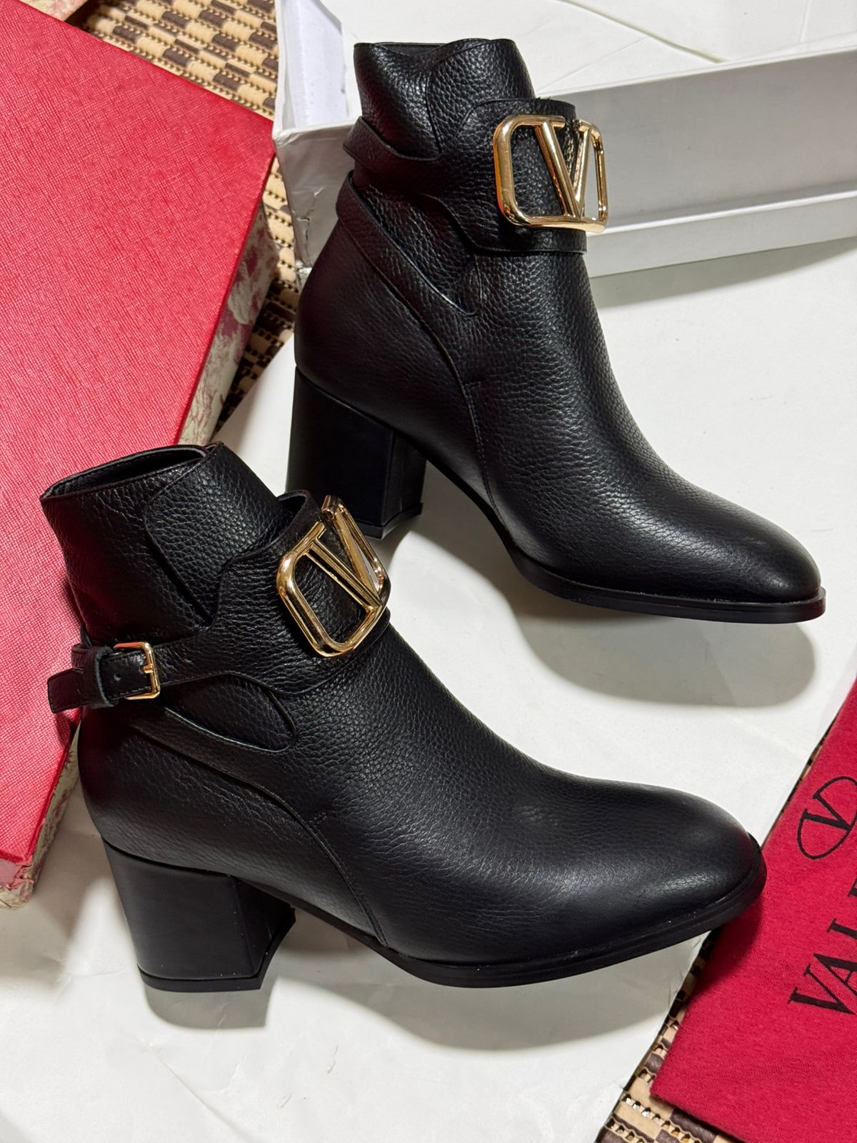 Bottine Valentino en Vrai Cuir