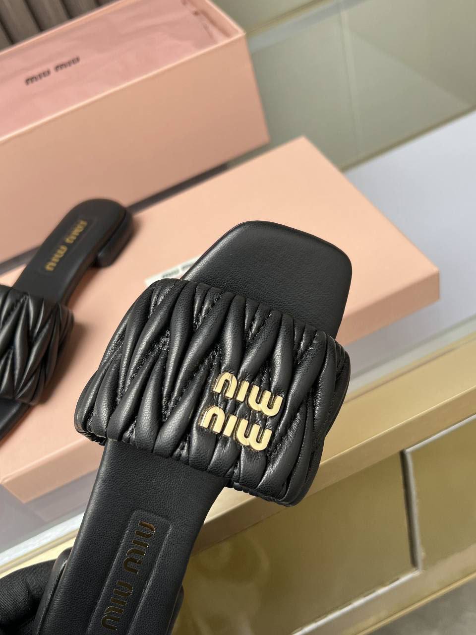 Sandale Matelassées Miu Miu