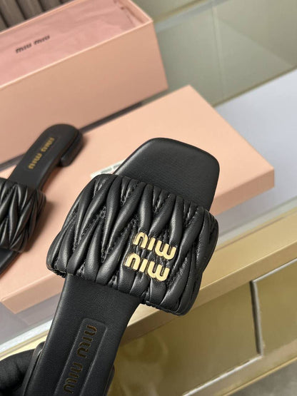 Sandale Matelassées Miu Miu