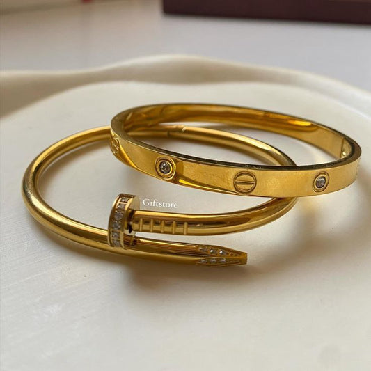 Bracelet Cartier Love & Juste un Clou Inoxydable