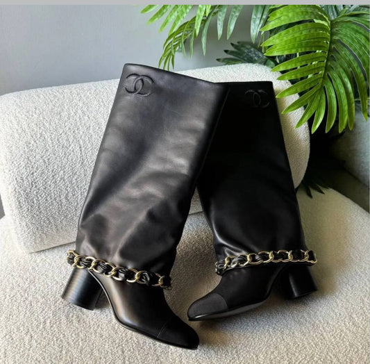 Botte en Vrai Cuir Chanel