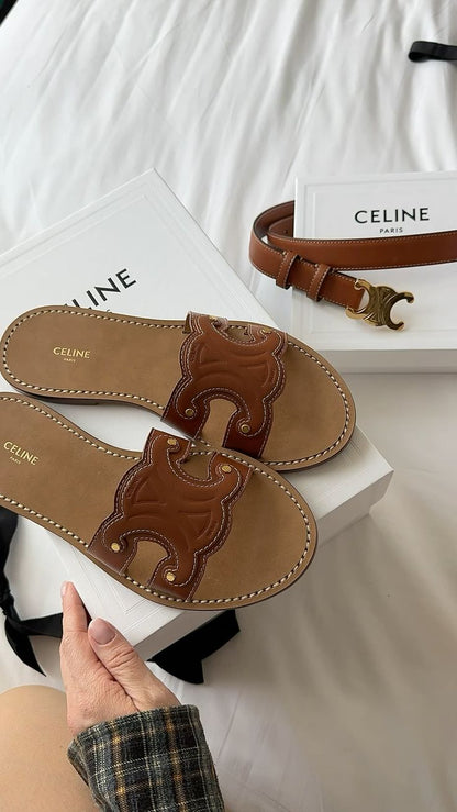 Sandale Cèline En Vrai Cuir CL8760