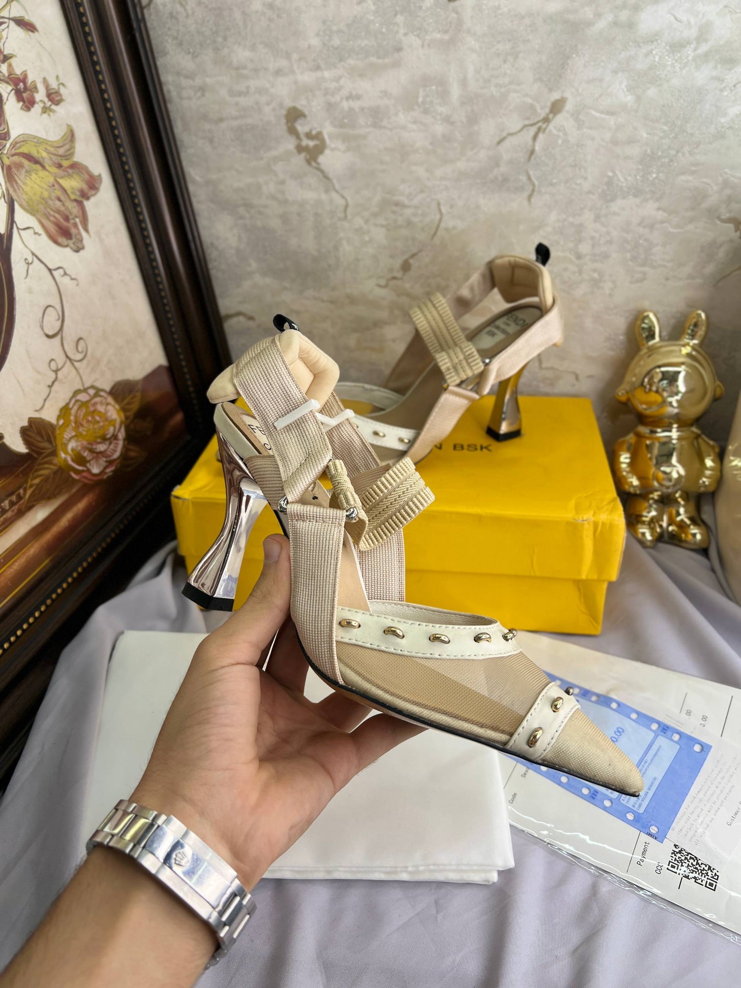 Sandale De Luxe Fendi en Couleurs