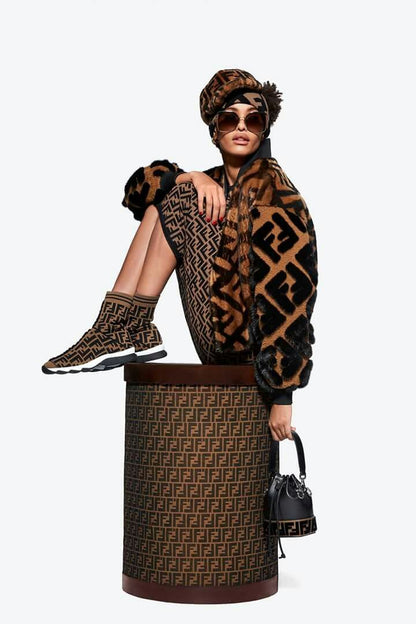 Bottine Chaussette Fendi