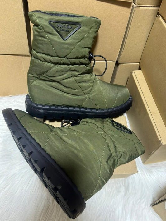Bottine Prada en Vert Olive