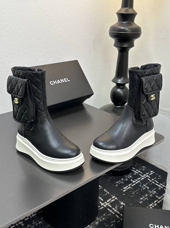 Bottine en Vrai Cuir Chanel