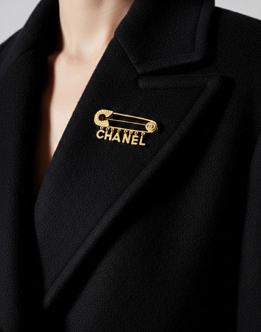 Broche Chanel en Acier Inoxydable