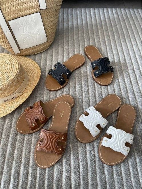 Sandale Cèline En Vrai Cuir CL8760