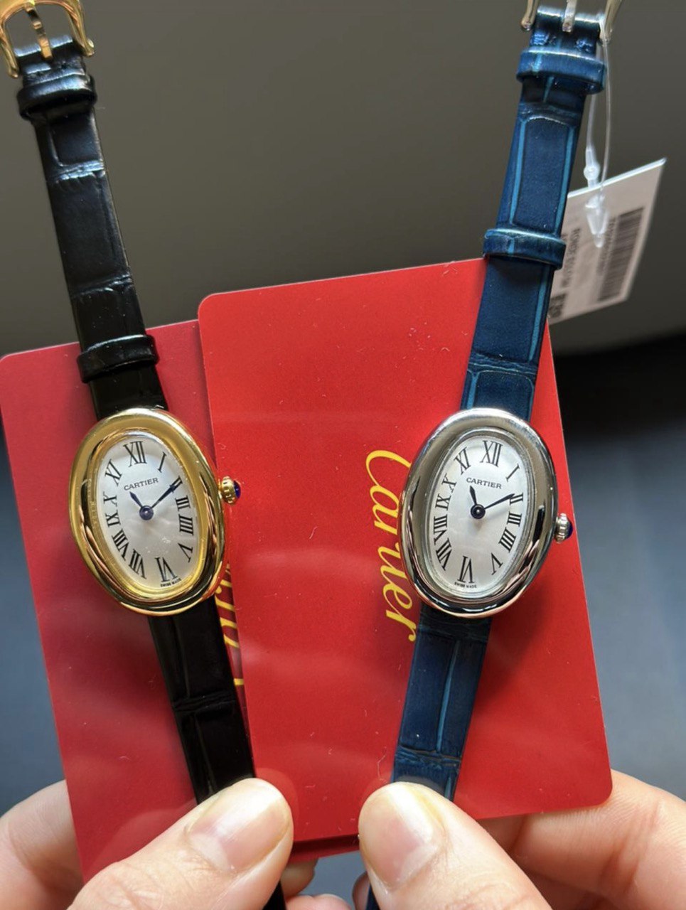 Montre Cartier Baignoire A Bracelet Cuir