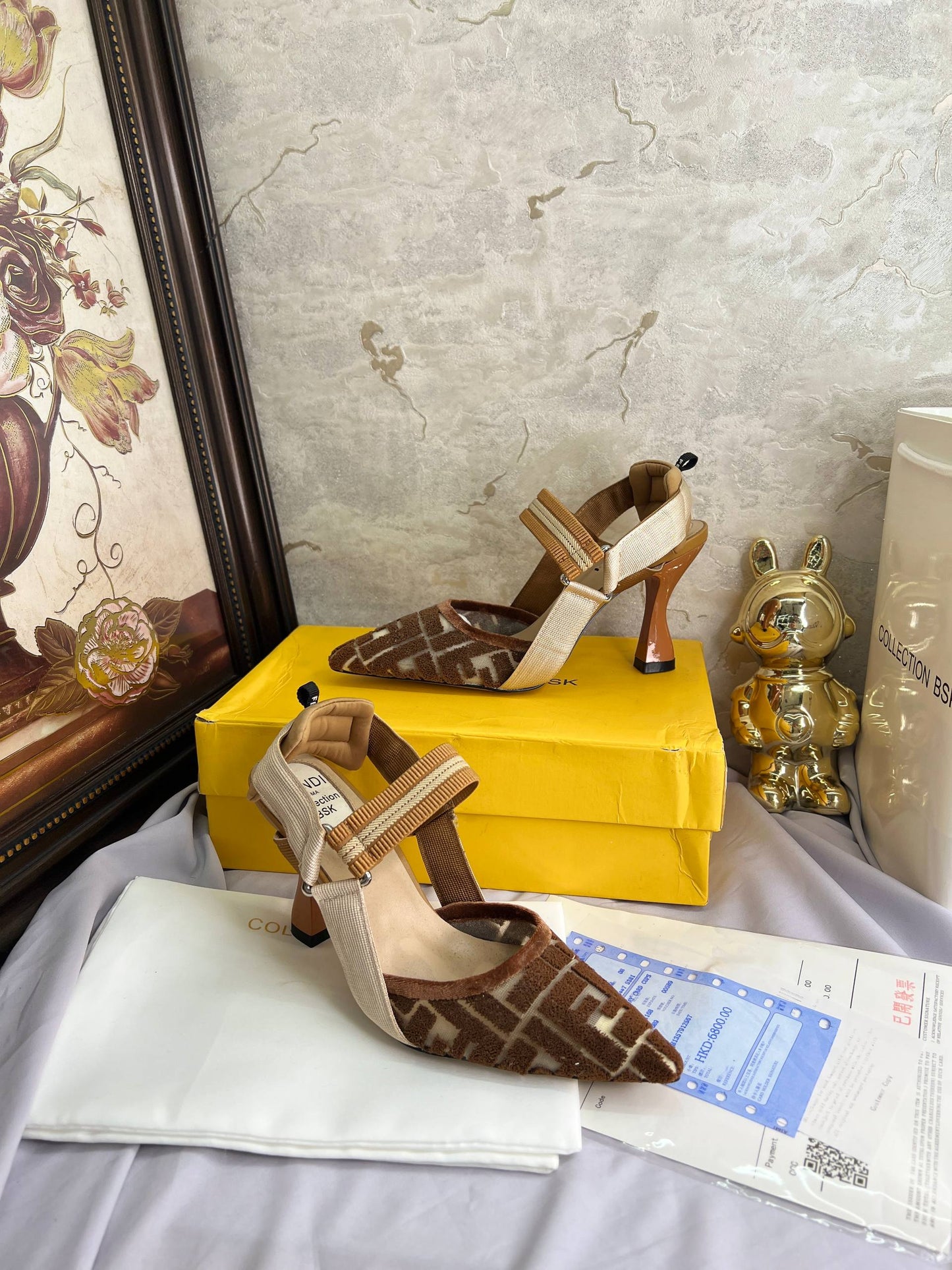 Sandale De Luxe Fendi en Couleurs