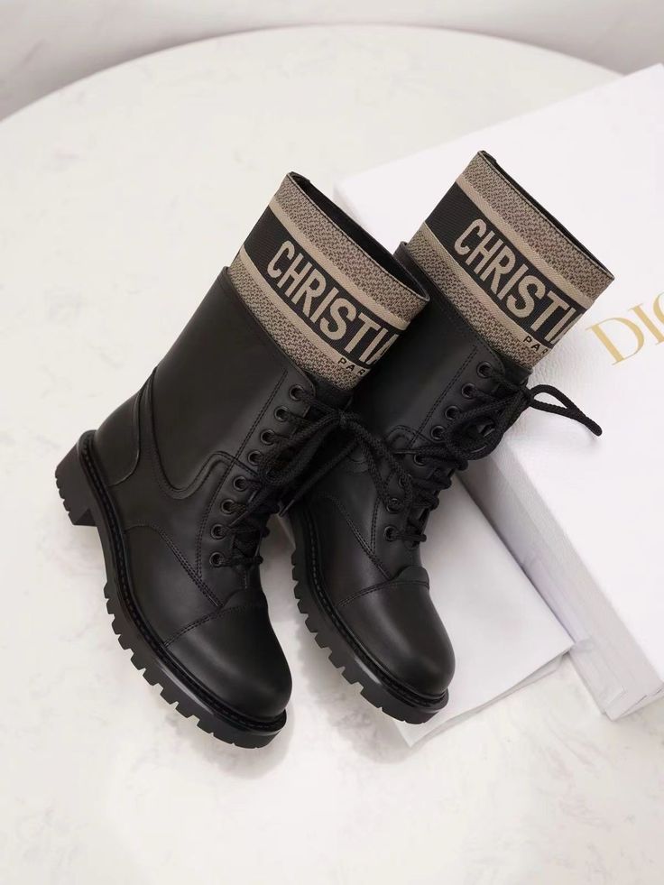 Botte Christian Dior en Cuir
