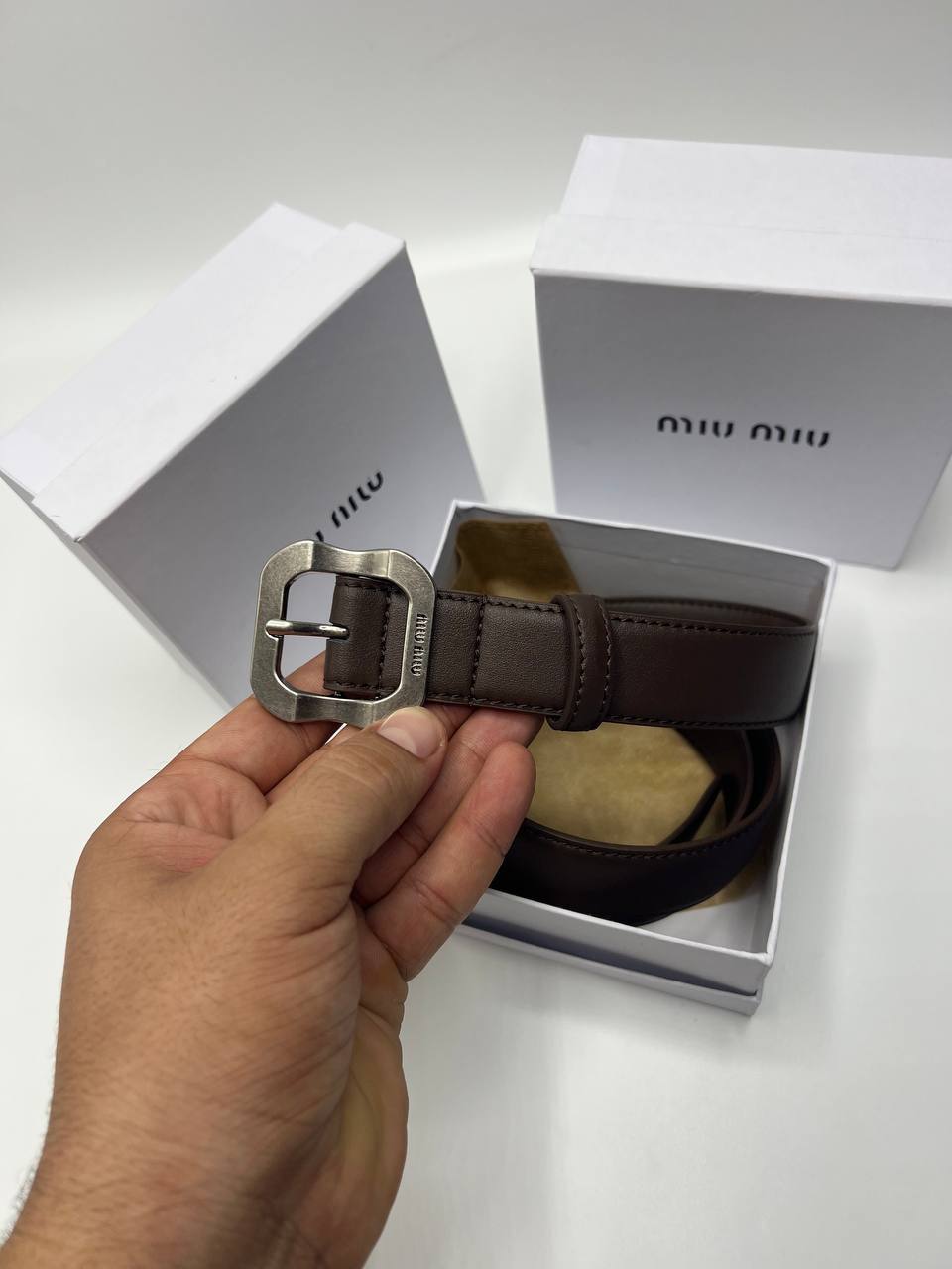 Ceinture Miu Miu a boucle Carré