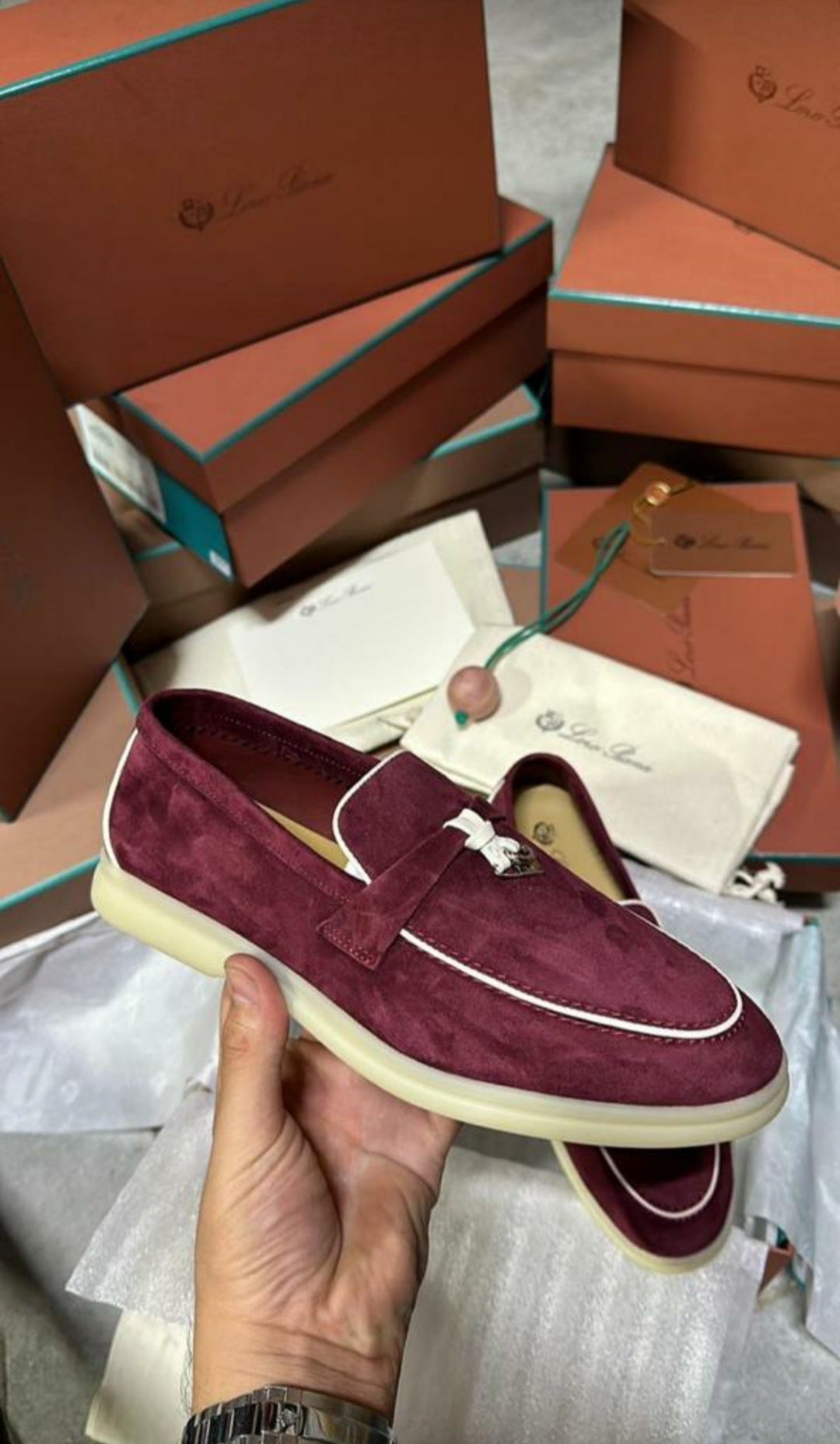 Mocassin Loro Piana Femme