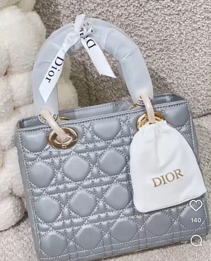Sac Chic Christian Dior Lady Dior Cuir en Couleurs