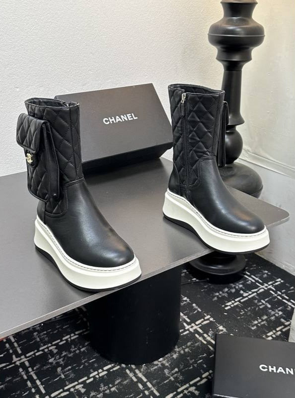 Bottine en Vrai Cuir Chanel