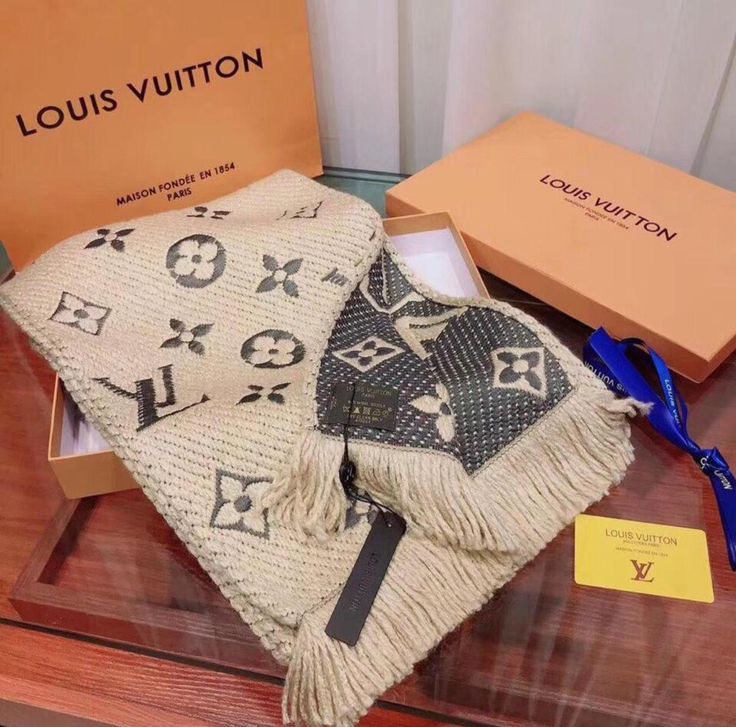 Châle Louis Vuitton en Couleurs double face