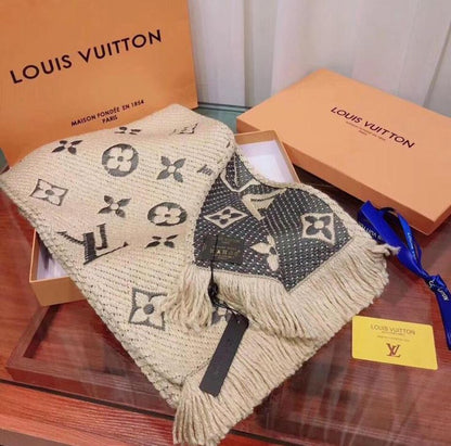 Châle Louis Vuitton en Couleurs double face