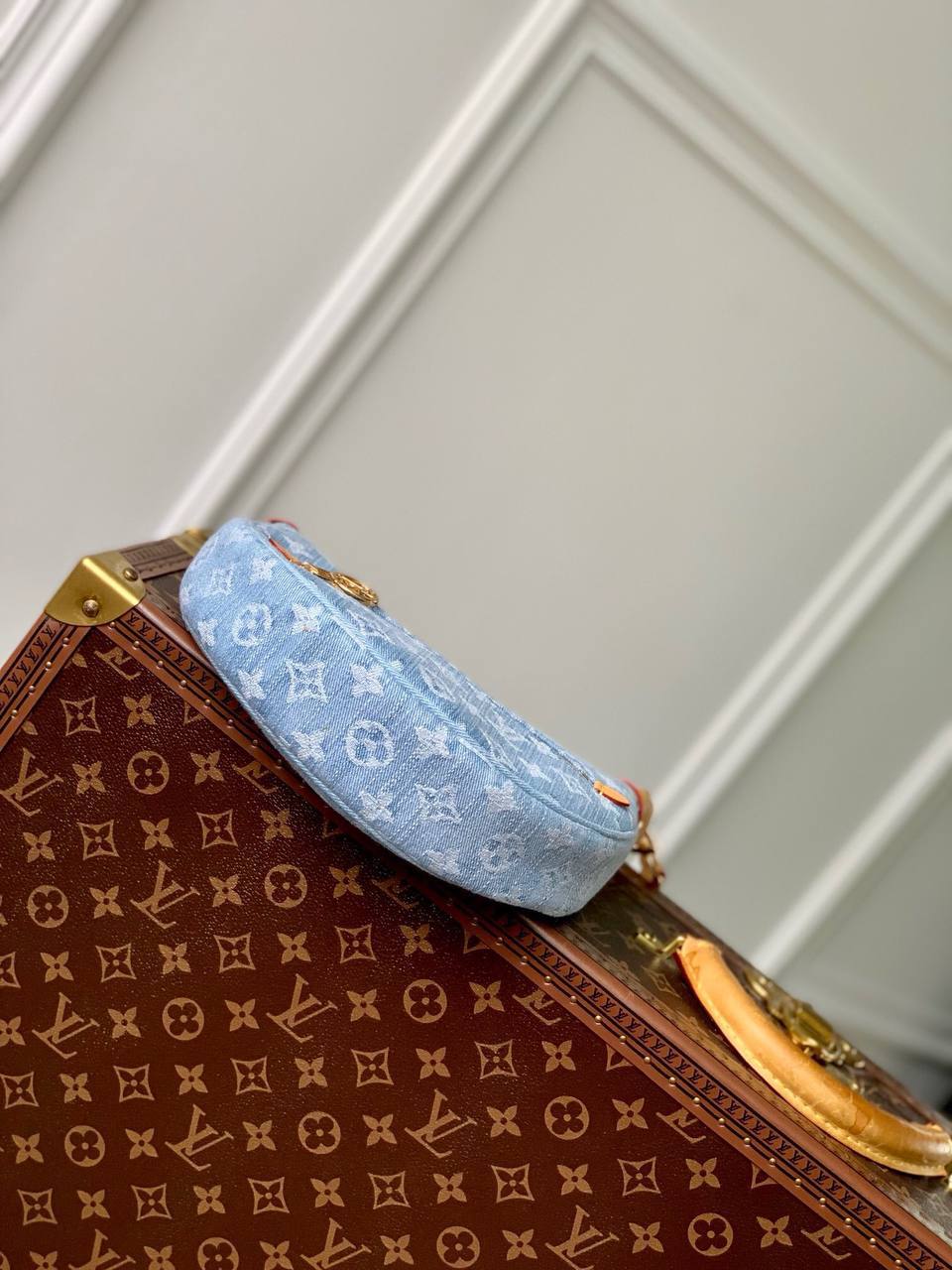 Sac en Cuir & Denim jean Louis Vuitton Monogram