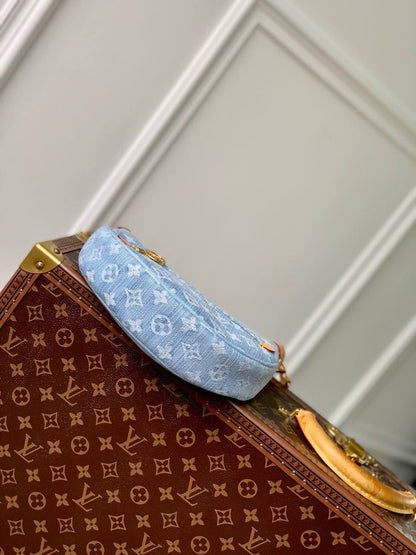 Sac en Cuir & Denim jean Louis Vuitton Monogram