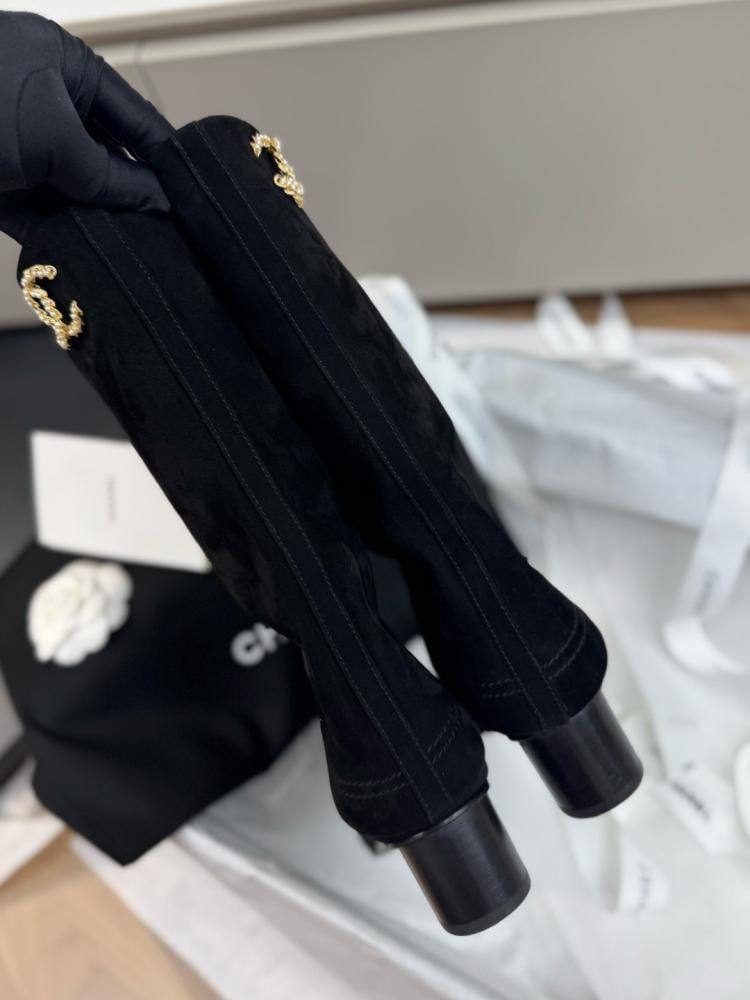 Botte Chanel de Luxe en Daim