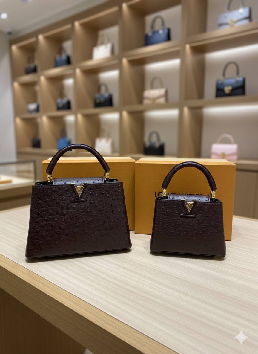 Sac Louis Vuitton Cappucine Vrai Cuir