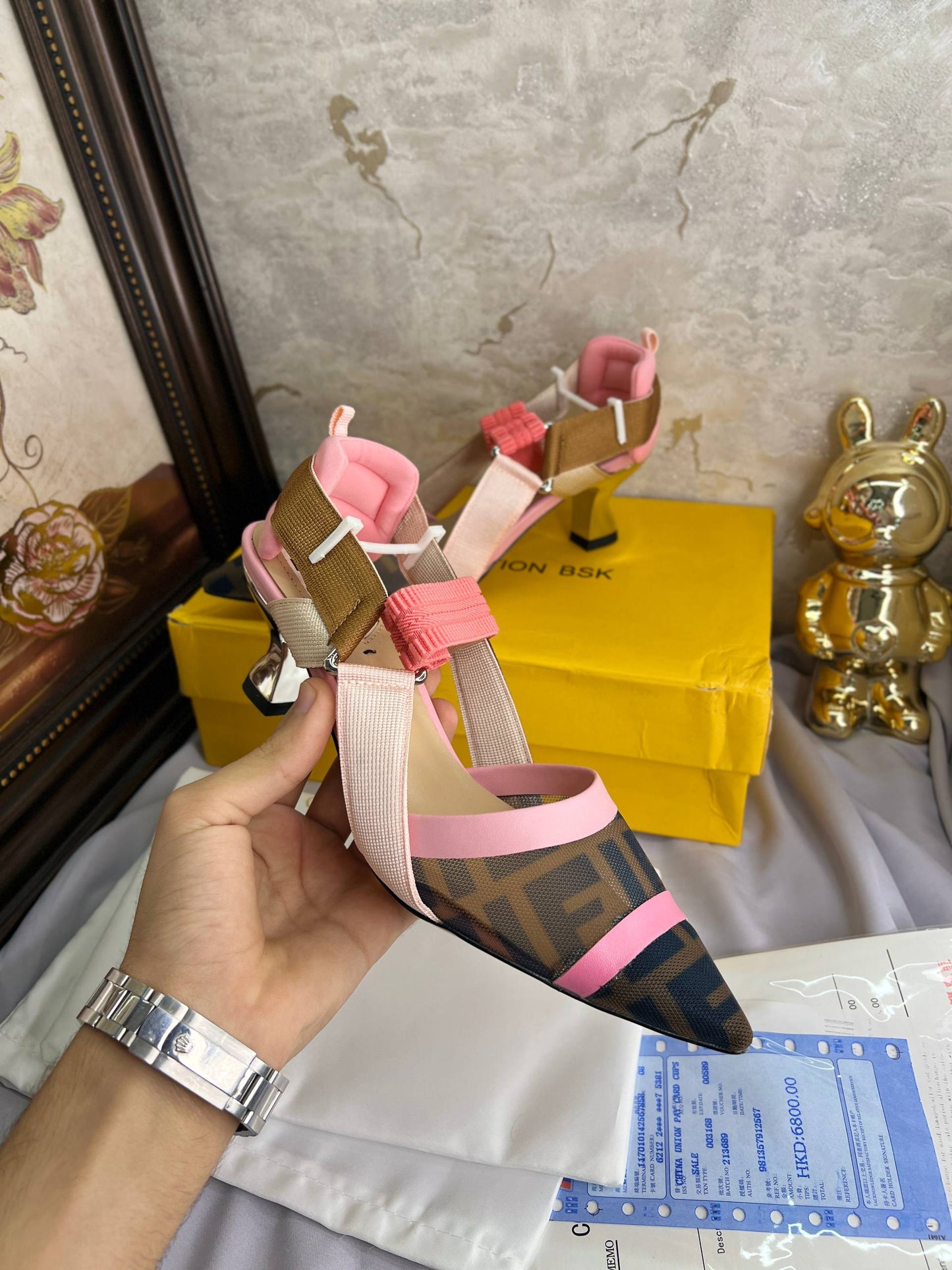 Sandale De Luxe Fendi en Couleurs