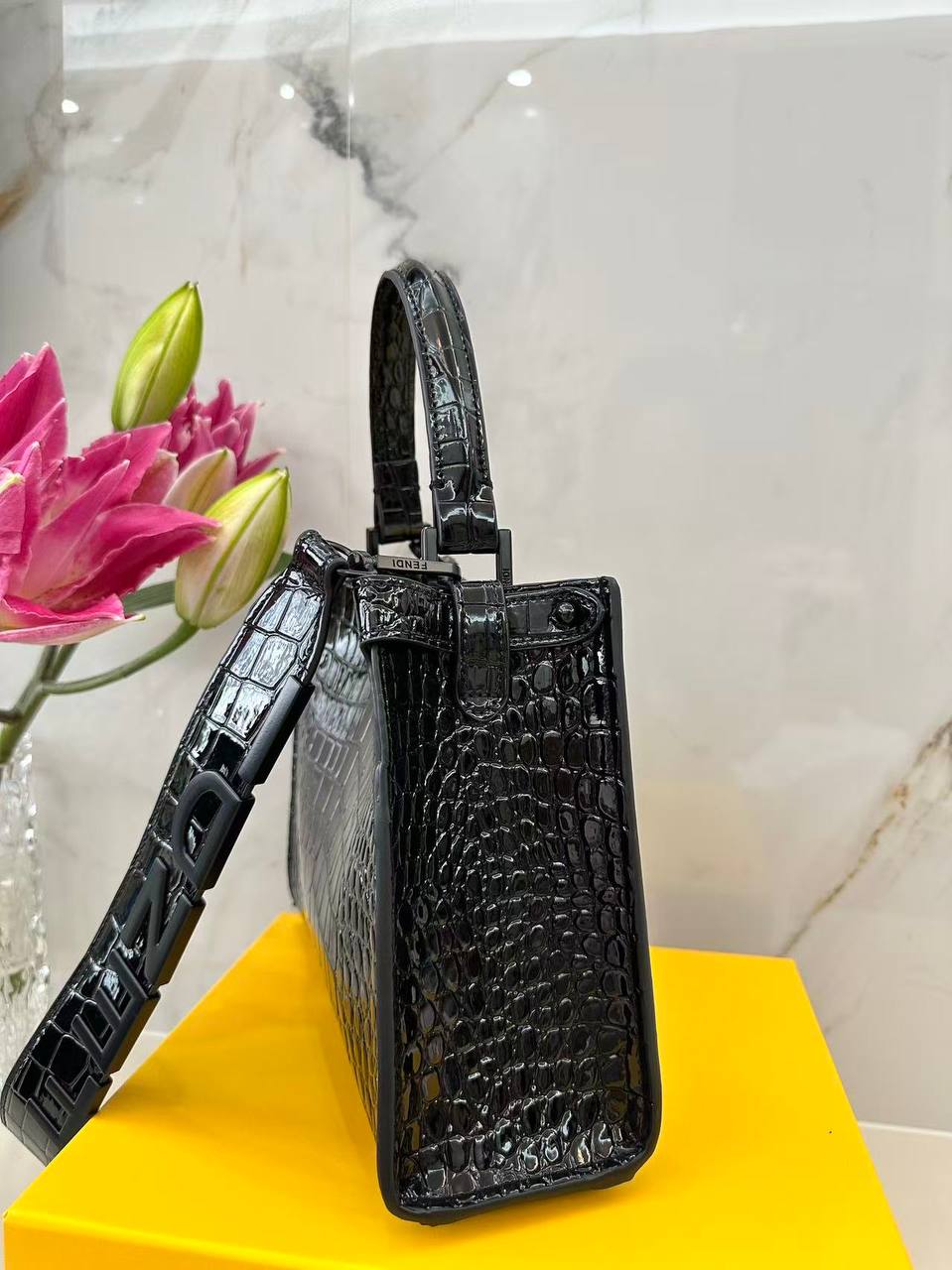 Sac de Luxe Fendi Croco En Couleurs