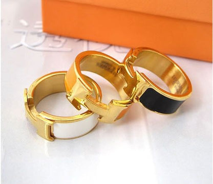 Bague Hermès en Acier Inoxydable