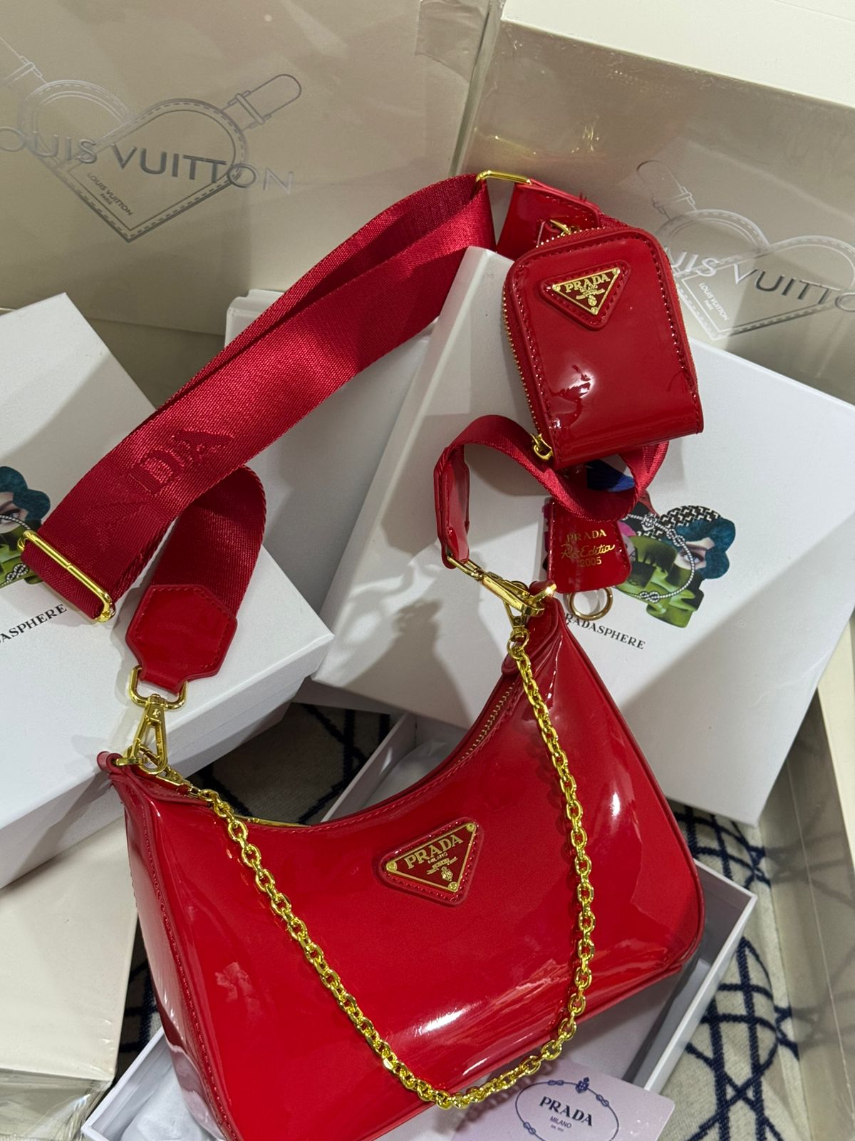 Sac Prada Vernis en Couleurs