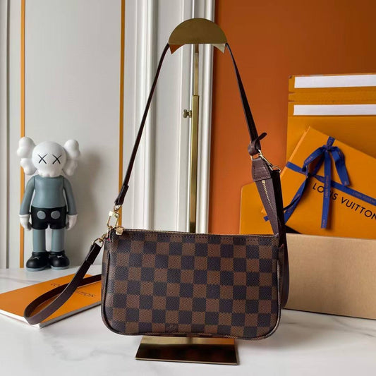 Sac Louis Vuitton Cuir Damier Ébène