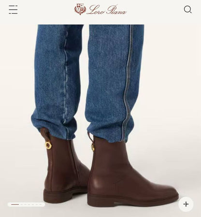 Bottine Loro Piana en Vrai Cuir