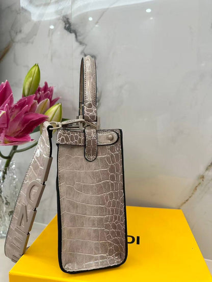 Sac de Luxe Fendi Croco En Couleurs