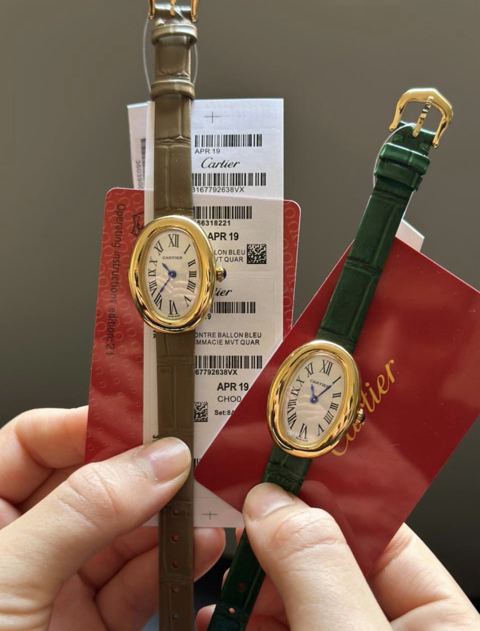 Montre Cartier Baignoire A Bracelet Cuir