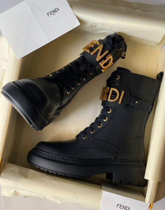 Bottine Fendi en Vrai Cuir