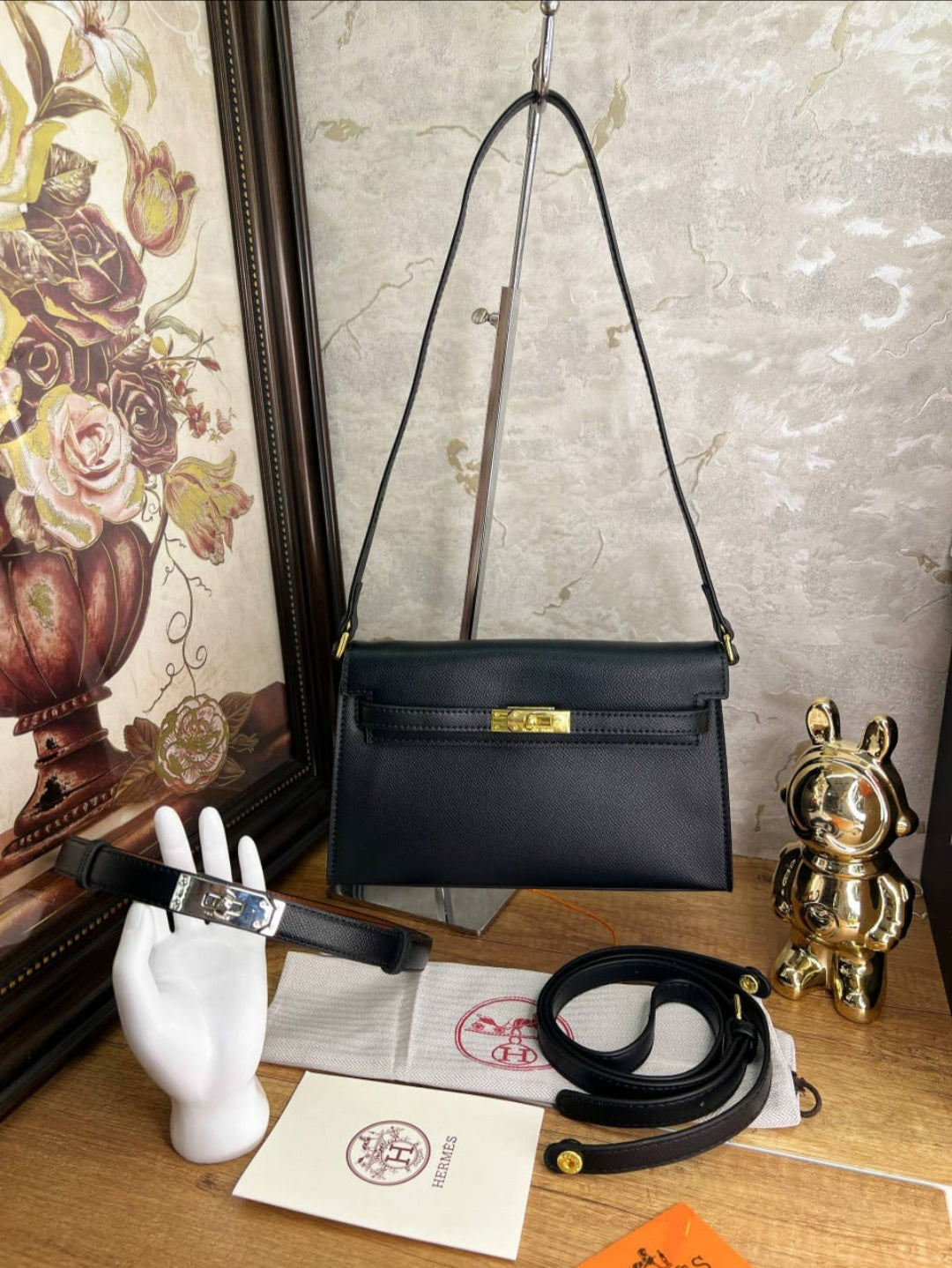 Sac Chic Hermès Kelly Noir