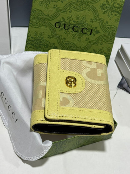 Porte Feuille Gucci en Cuir Avec Boite