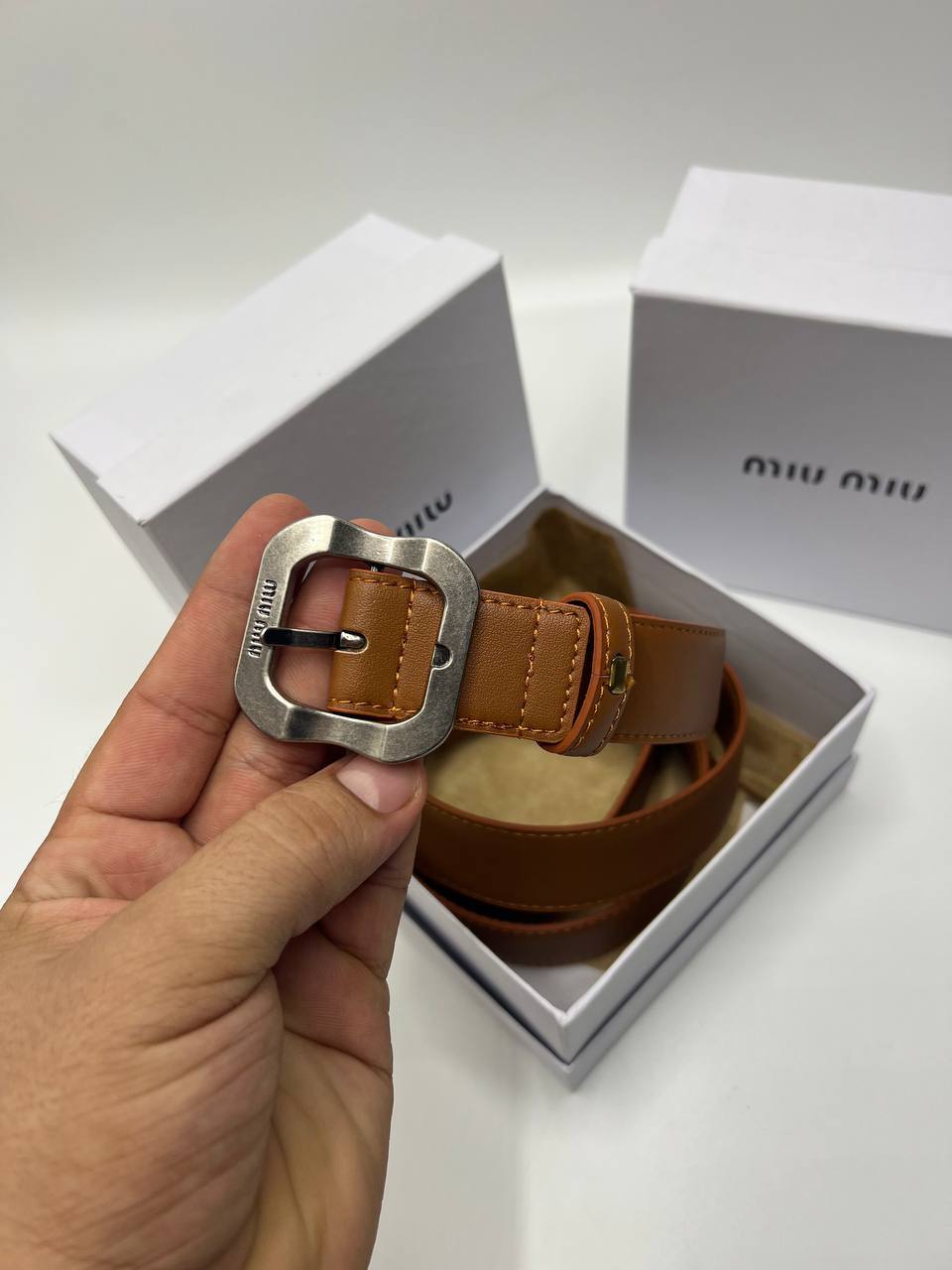 Ceinture Miu Miu a boucle Carré