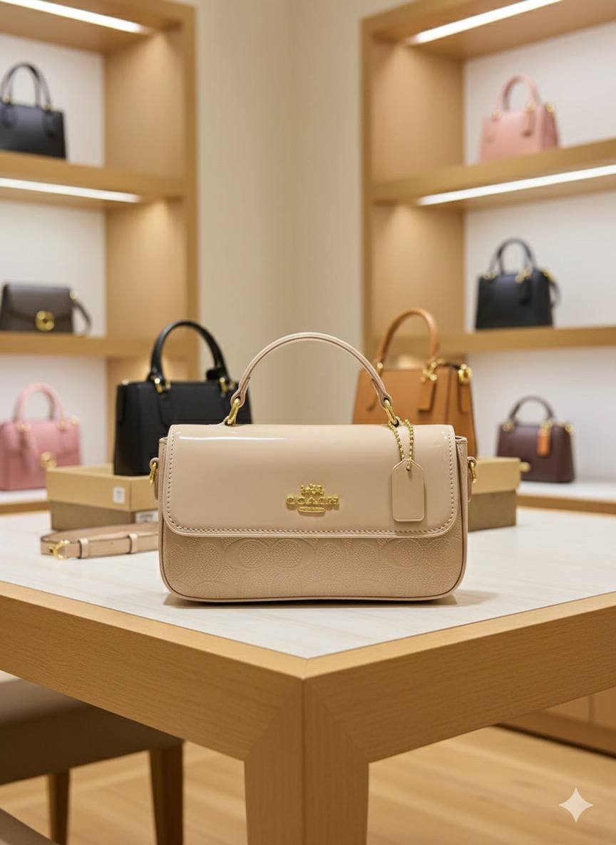 Sac Coach en Couleurs Vernis