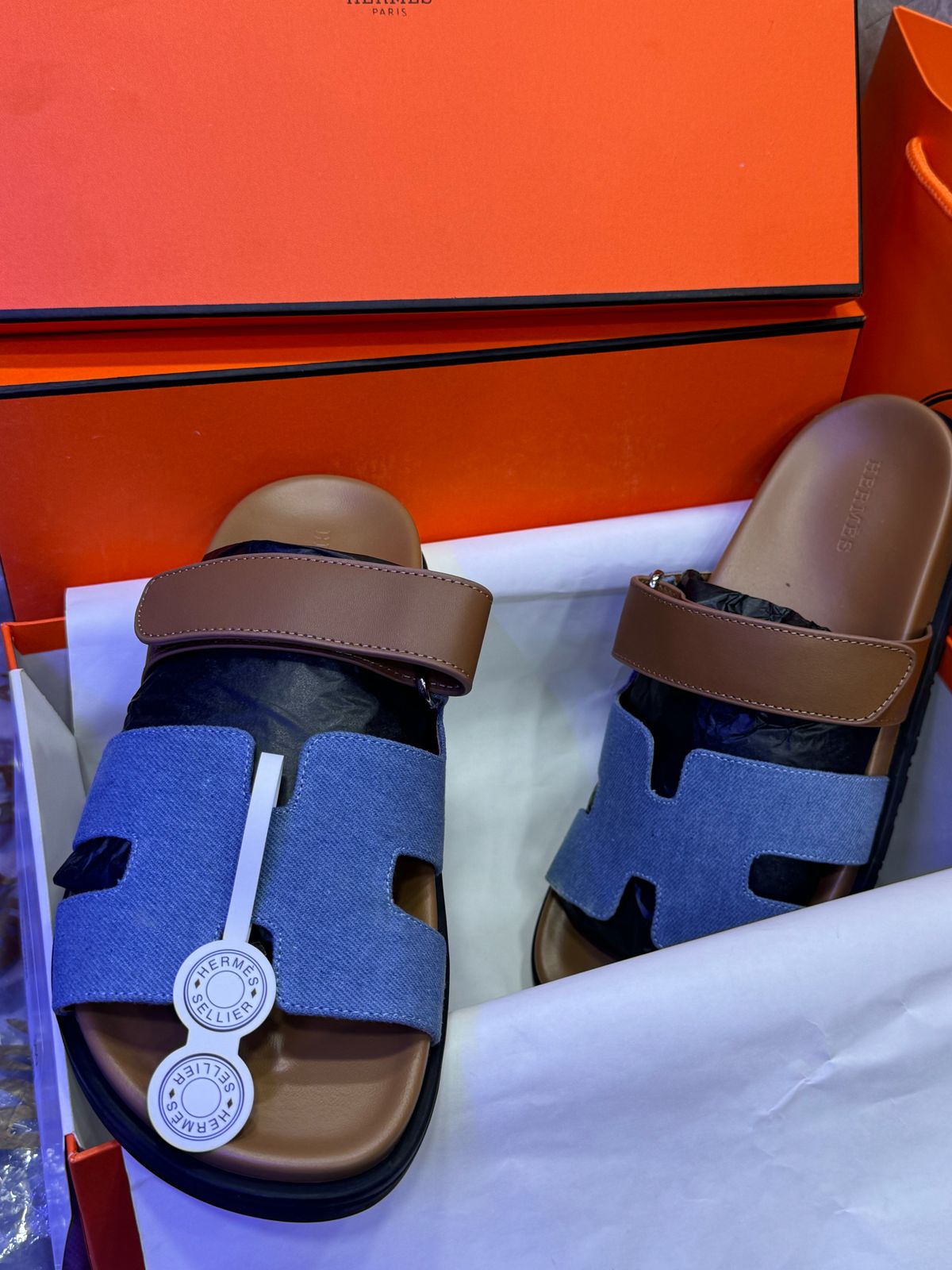 Sandale En Vrai Cuir Hermès Oran