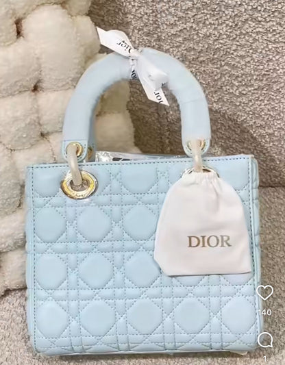 Sac Chic Christian Dior Lady Dior Cuir en Couleurs